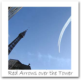 The Red Arrows over the Tower