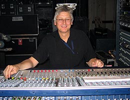 JJ setting up the monitors.