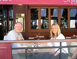 With my guide Ann-Stine from the theatre in Alborg.