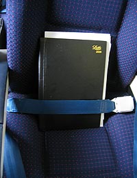 The diary gets a seat to itself.