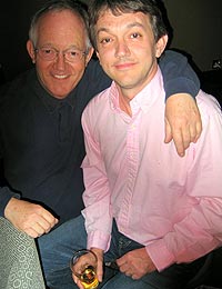With Warren.