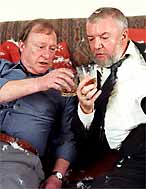 Dennis Waterman and Tony Haygarth in 'Regrets'